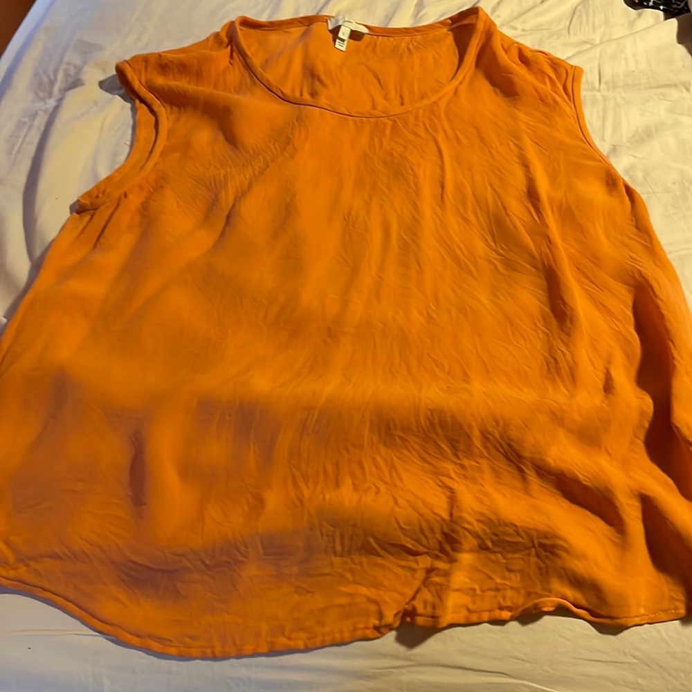 Joie coral silk tank top L